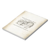 Bloc-note French Department Store Sign (Tourné)