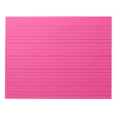 Bloc-note French Fuchsia Lined Landscape (Devant)