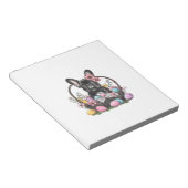 Bloc-note Frenchie Dog Easter Frenchie Dog Eggs Artwork T-Sh (Incliné)