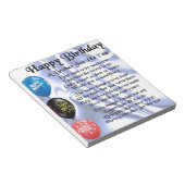 Bloc-note Frère Poem Joyeux anniversaire (Incliné)