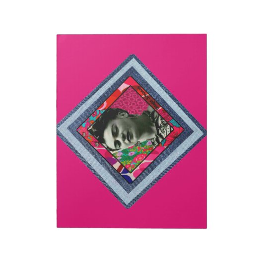 Bloc-note Frida Kahlo Retro Denim Diamond (Tourné)