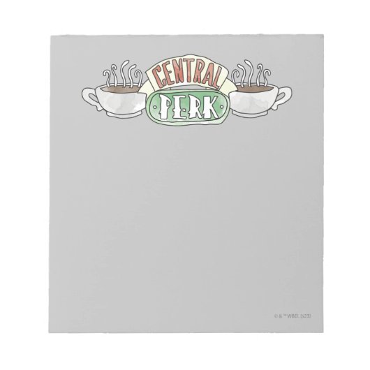 Bloc-note FRIENDS™ | Logo aquarelle Central Perk (Devant)