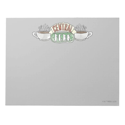 Bloc-note FRIENDS™ | Logo aquarelle Central Perk (Devant)