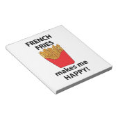 Bloc-note Frites Me Rends Heureux Frites (Incliné)