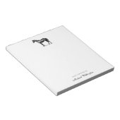 Bloc-note From The Desk Of | Elegant Horse Equestrian Name (Incliné)