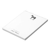 Bloc-note From The Desk Of | Elegant Horse Equestrian Name (Tourné)