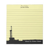 Bloc-note From the desk of | Make Oil Great Again | Yellow (Devant)