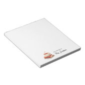 Bloc-note From the Desk of with Books and Tea Cup (Incliné)