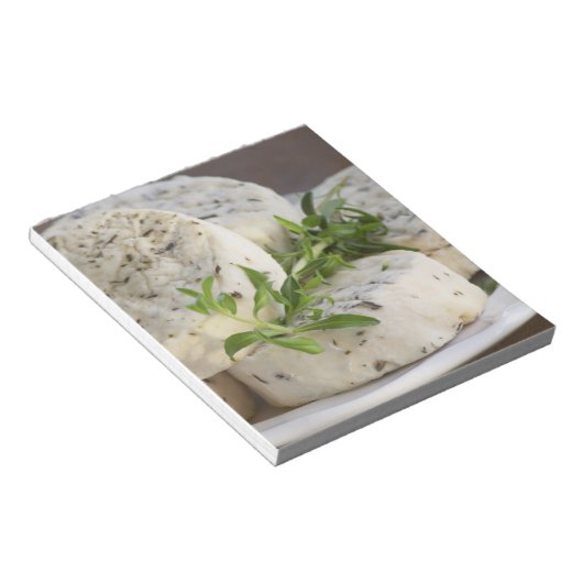 Bloc-note Fromage de chèvre - chevre - aux herbes sur (Incliné)