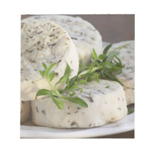 Bloc-note Fromage de chèvre français - chèvre - avec des her