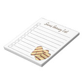 Bloc-note Fromage frit chypriote Halloumi Grilling Fromage v (Tourné)