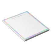 Bloc-note Frontière abstraite pastel mignonne et élégante pe (Incliné)