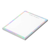 Bloc-note Frontière abstraite pastel mignonne et élégante pe (Tourné)