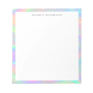 Bloc-note Frontière abstraite pastel mignonne et élégante pe