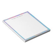 Bloc-note Frontière Abstraite Pastel Mignonne Tendance Perso (Incliné)