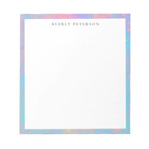 Bloc-note Frontière Abstraite Pastel Mignonne Tendance Perso