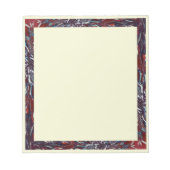 Bloc-note Frontière de fleur psychédélique (Devant)