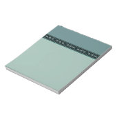 Bloc-note Frontière Motif Turquoise Rustique (Tourné)