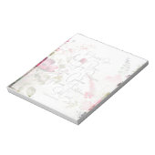 Bloc-note Fruit de l'Esprit floral rose (Tourné)