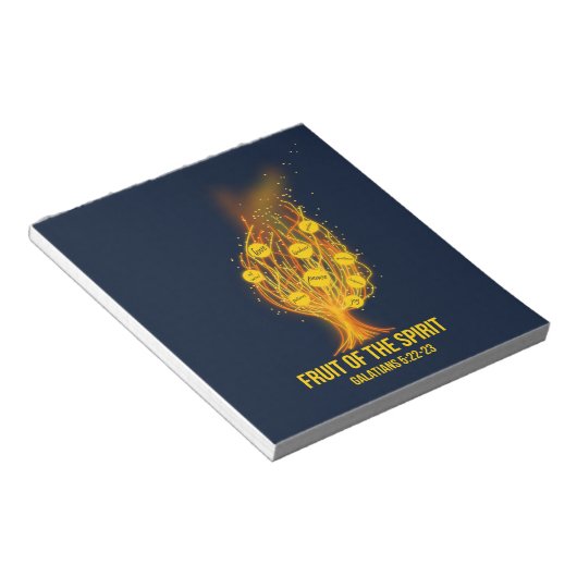 Bloc-note Fruit de l'Esprit - Galates 5:22-23 (Incliné)