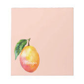 Bloc-note Fruit de mangue jaune rose (Devant)