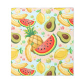 Bloc-note Fruits d'été frais Motif (Devant)