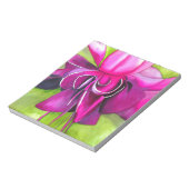 Bloc-note Fuchsia rose pop art fleur aquarelle (Tourné)