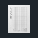 Bloc-note Full year habit tracker notepad<br><div class="desc">Keep track of your daily habits with this full year habit tracker notepad.</div>