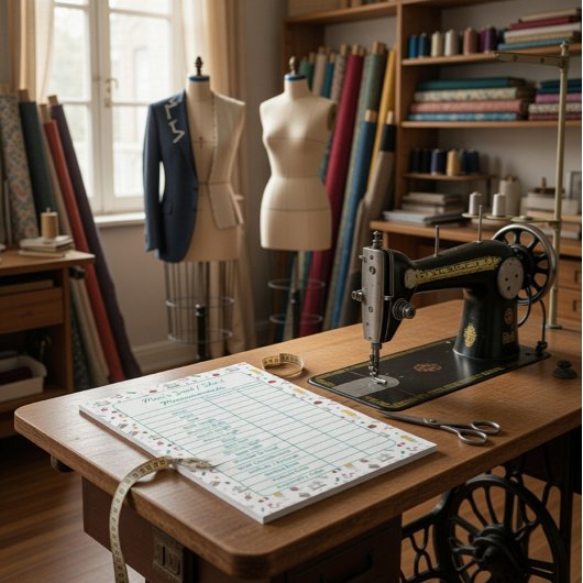 Bloc-note Fully Customizable Body Measurements Chart Notepad