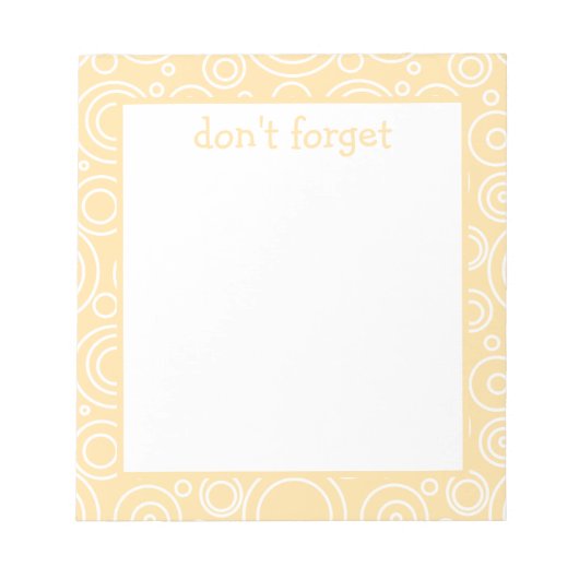 Bloc-note Fun Circle Pattern (Devant)