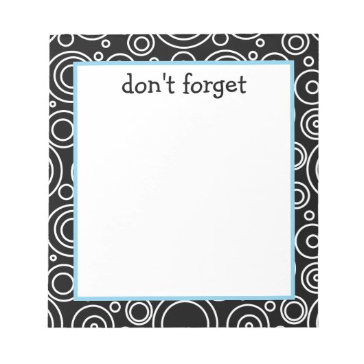 Bloc-note Fun Circle Pattern (Devant)