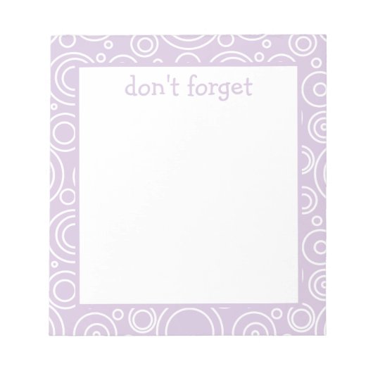 Bloc-note Fun Circle Pattern (Devant)