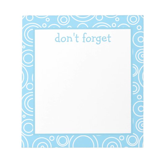 Bloc-note Fun Circle Pattern (Devant)