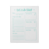 Bloc-note Fun Modern Daily Notepad Self Care and Positivity (Tourné)