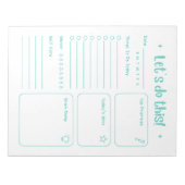 Bloc-note Fun Modern Daily Notepad Self Care and Positivity (Devant)