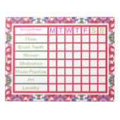 Bloc-note Fun TDAH Girl’s Women’s Weekly Reminder Planificat (Devant)