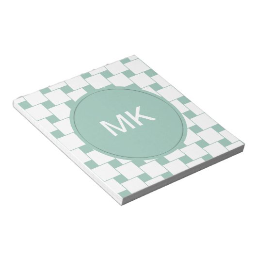 Bloc-note Fun tissé Carré Mint Green (Incliné)
