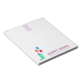 Bloc-note Fun Trex avec le Casquette de la fête et Balloons  (Incliné)