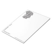 Bloc-note Funky ELEPHANT - Amoureux des animaux - (Incliné)