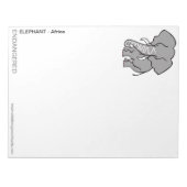 Bloc-note Funky ELEPHANT - Amoureux des animaux - (Devant)