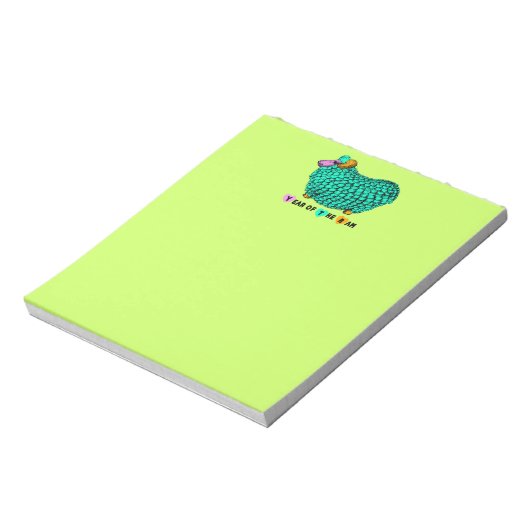 Bloc-note Funky Green Ram Chinois Année Zodiac Notepad (Tourné)