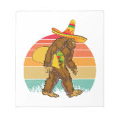 Bloc-note Funny Bigfoot marcher avec le gros Taco (Devant)