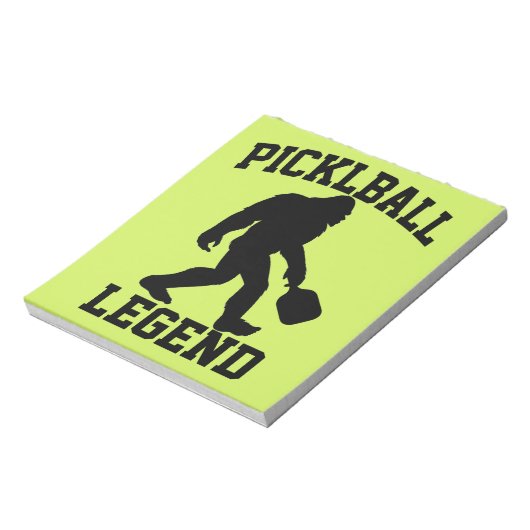 Bloc-note Funny Bigfoot Pickleball Legend (Tourné)