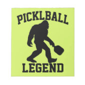 Bloc-note Funny Bigfoot Pickleball Legend (Devant)
