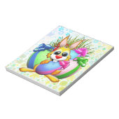 Bloc-note Funny Bunny biting an Easter Egg (Tourné)