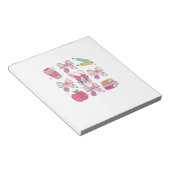 Bloc-note Funny Bunny Coquette Bow Rabbit Teacher Easter Ret (Incliné)