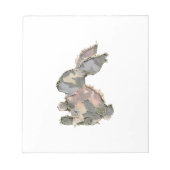 Bloc-note Funny Bunny Crochet Patchwork Camo Rabbit Happy Ea (Devant)