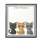 Bloc-note Funny Cats Peeking Note Pad (Devant)