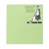 Bloc-note Funny Clean House - Personnaliser (Devant)