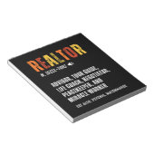 Bloc-note Funny Courtier immobilier Realtor (Incliné)